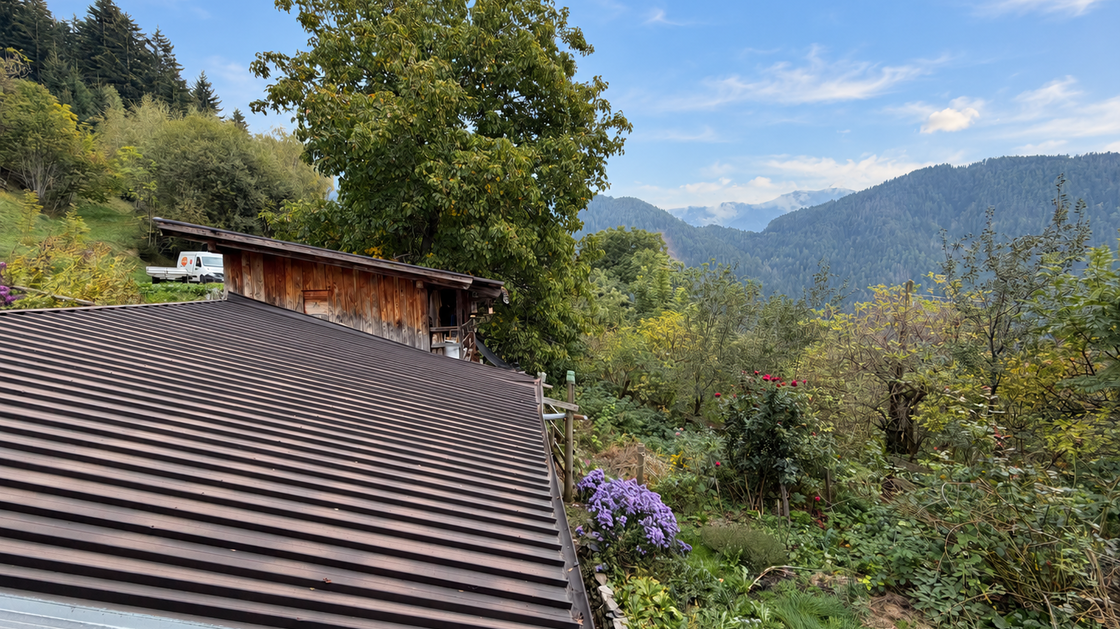 Casa bifamiliare indipendente da ristrutturare in posizione idilliaca ad Eores