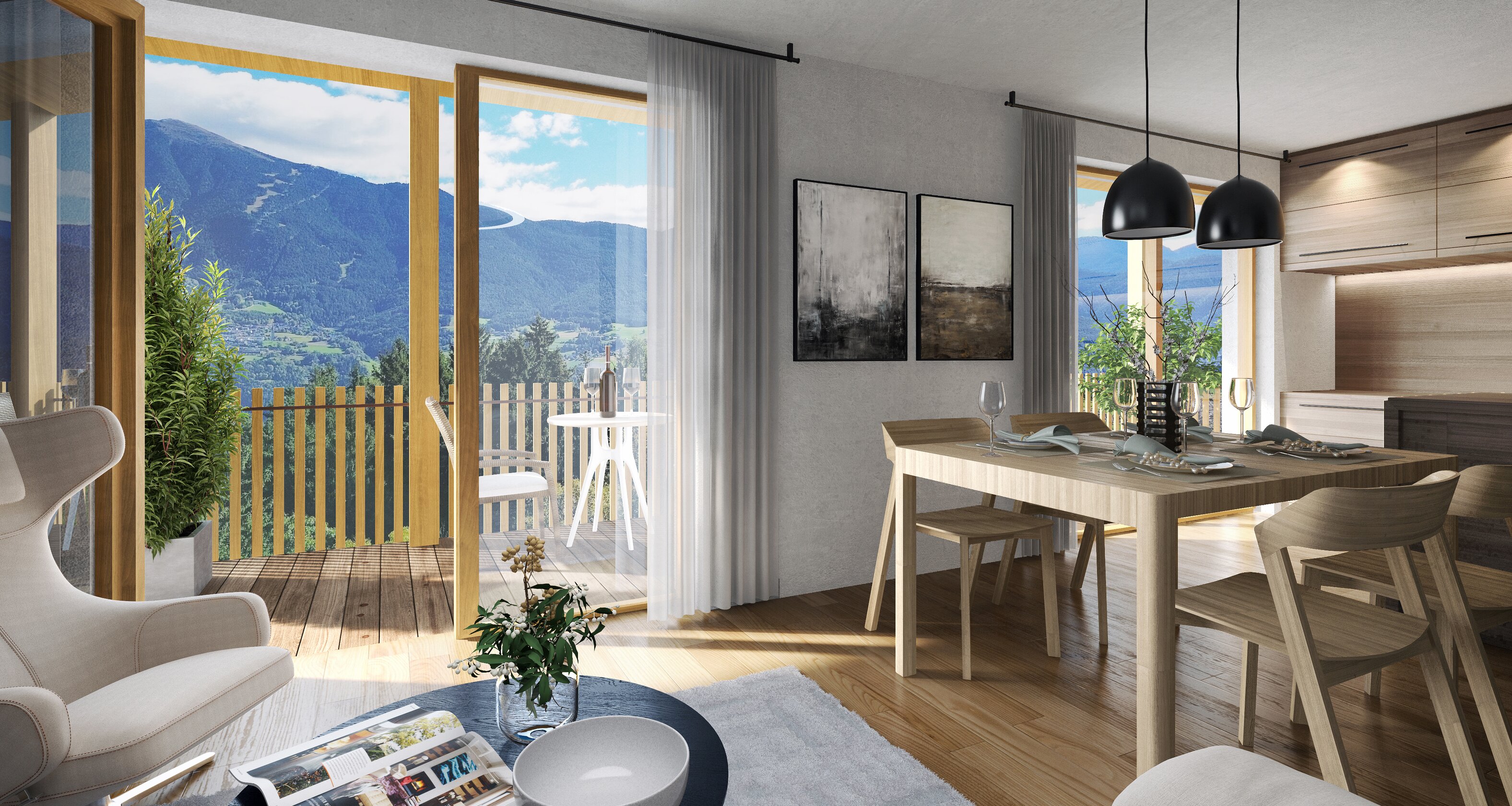 New semi-detached house in a panoramic location