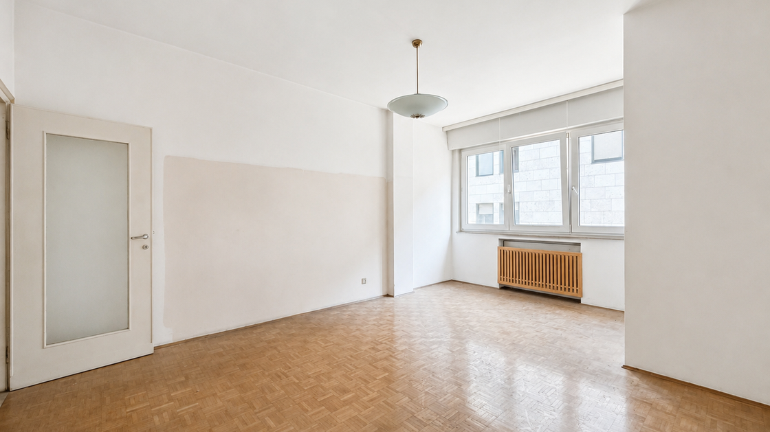 Appartamento da ristrutturare con balcone e potenziale di valorizzazione