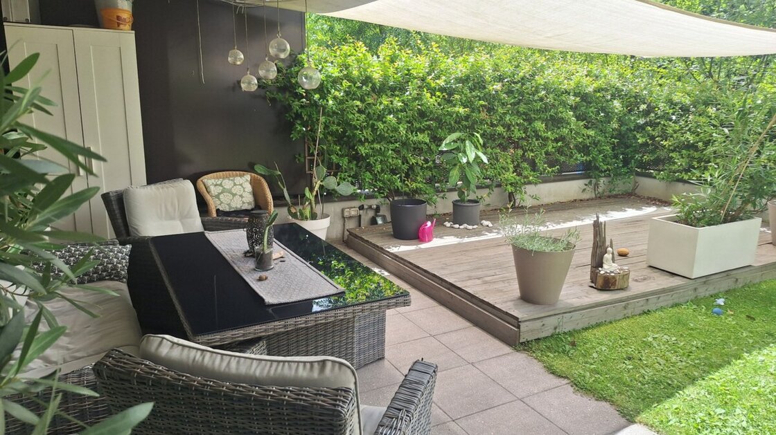Quadrilocale moderno con giardino privato