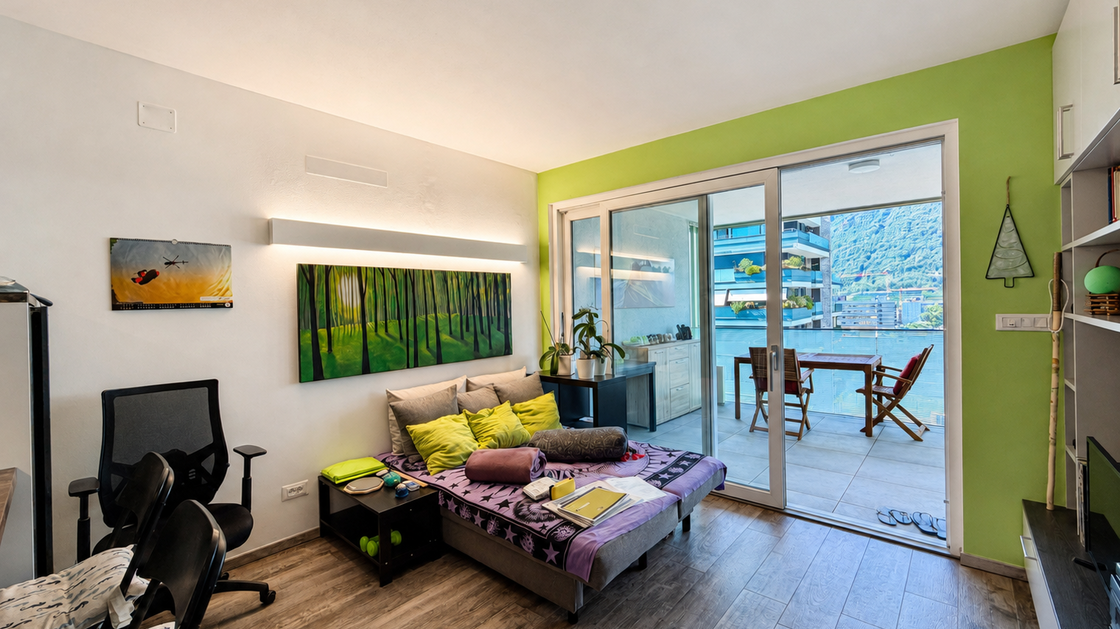 Stilvolle Zweizimmerwohnung mit großer Terrasse, 8. Stock