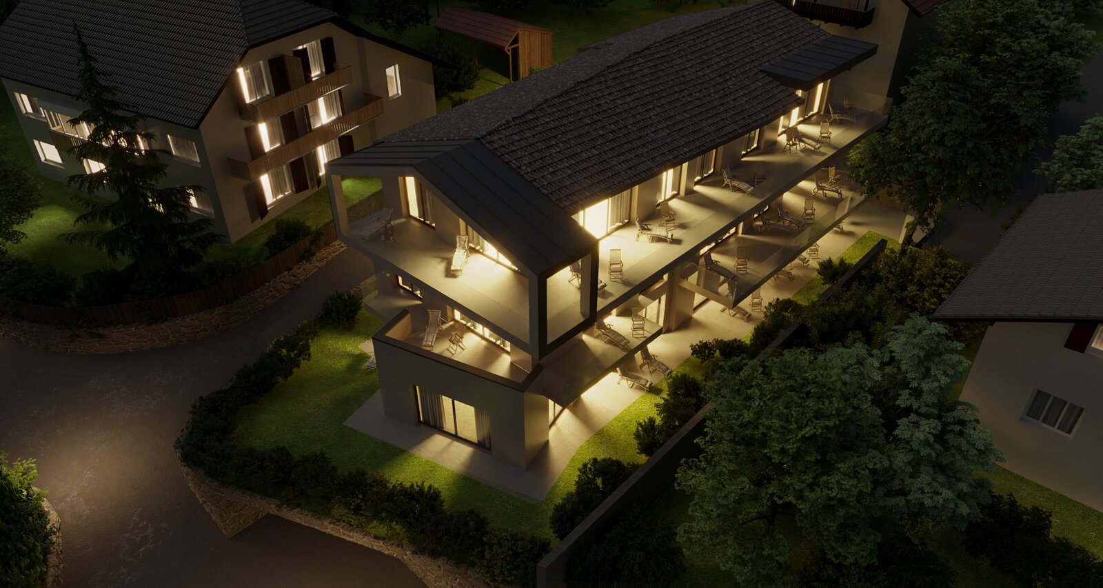 Neue Dreizimmerwohnung mit zwei Terrassen