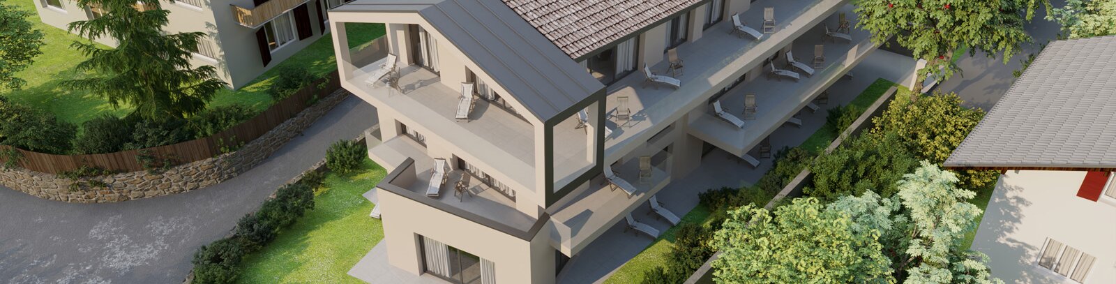Neue Dreizimmerwohnung mit zwei Terrassen