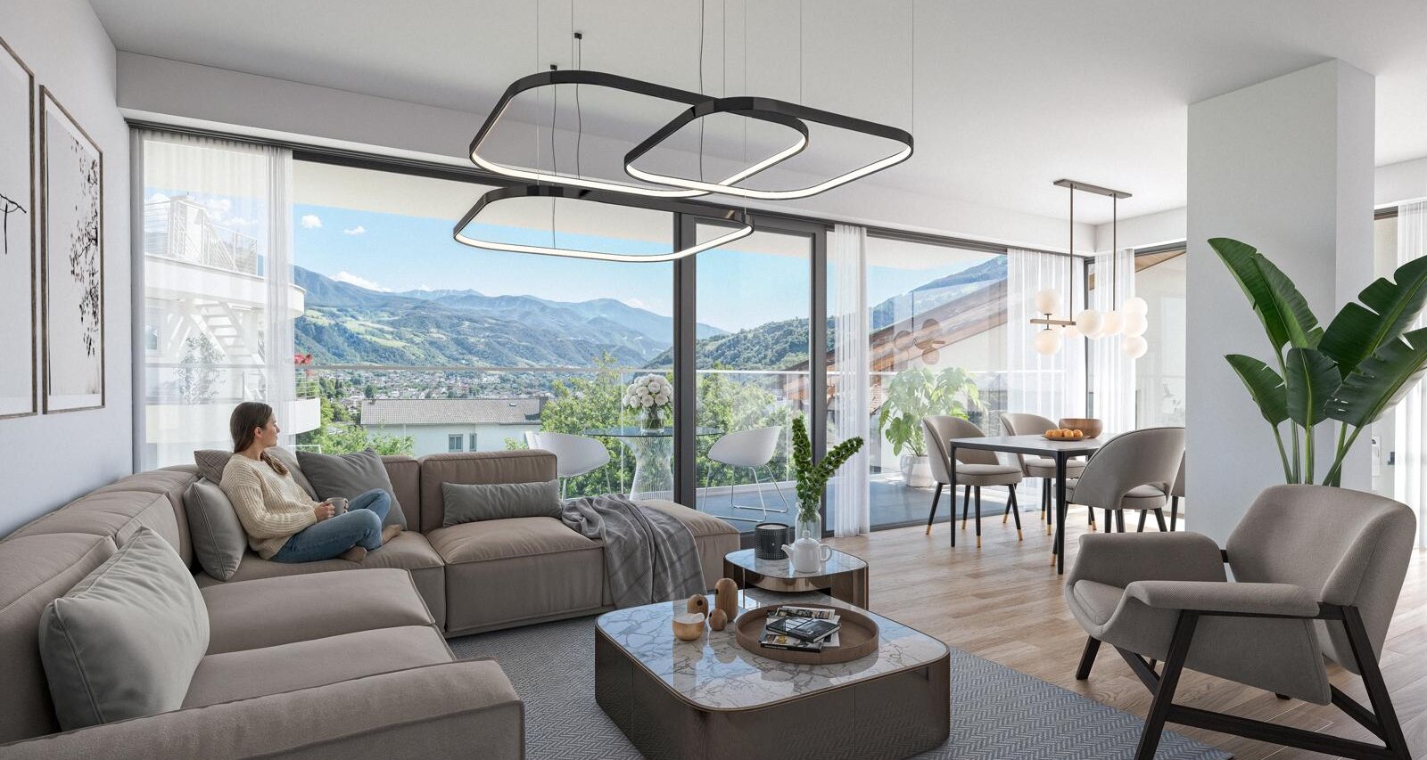 W2: Nuovo esclusivo appartamento trilocale con terrazza e giardino privato