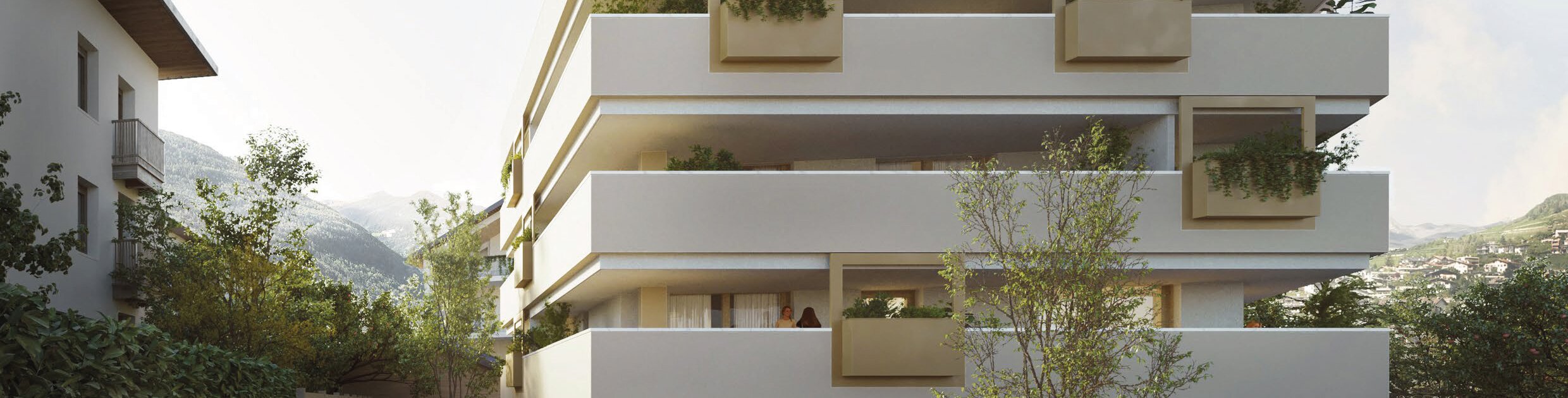 W08: Esclusivo trilocale di nuova costruzione con giardino pensile