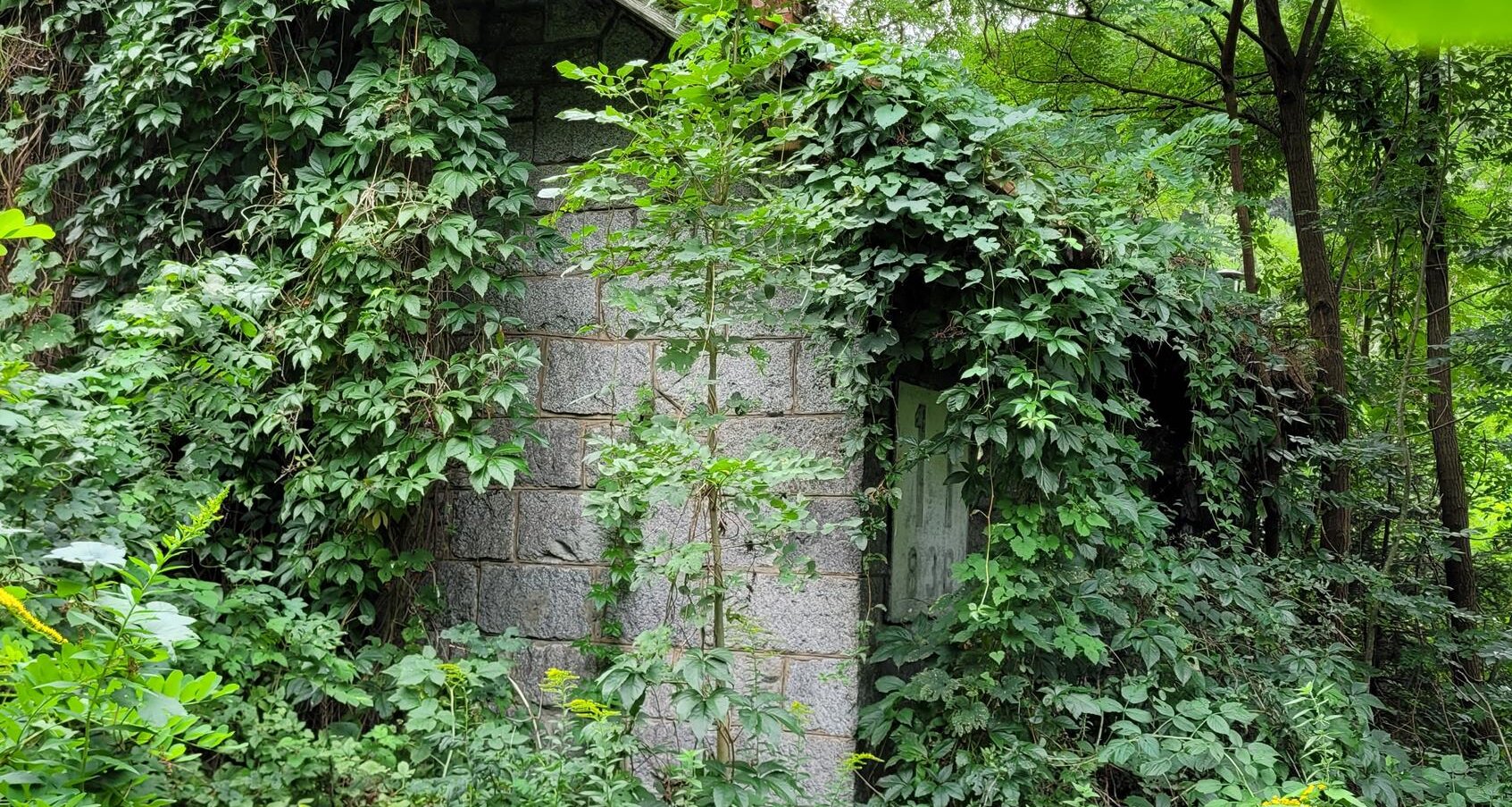 Bahnhaus mit großem Privatgarten