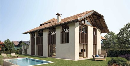 Luxuriöse Neubauvilla mit Terrassen und großem Privatgarten