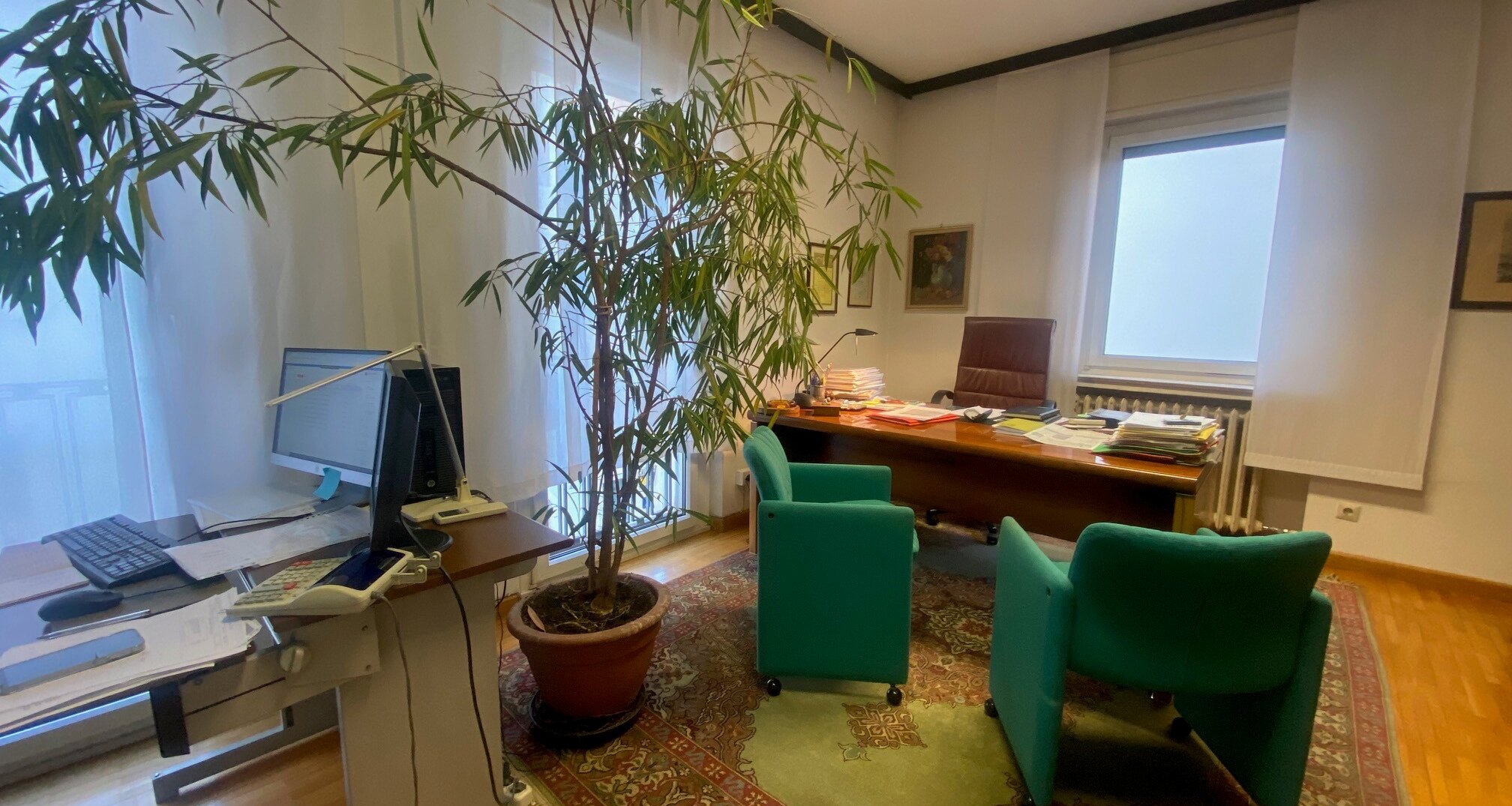 Office space with balcony, cellar and garage in the old town