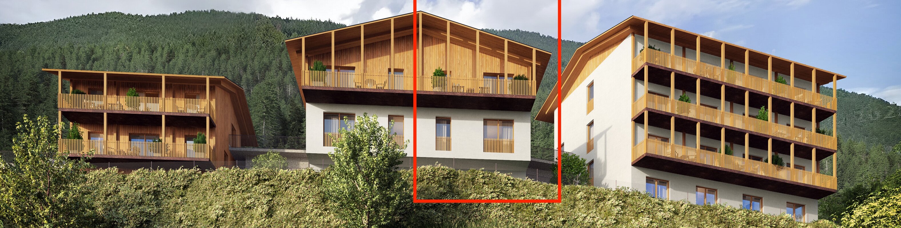 New semi-detached house in a panoramic location