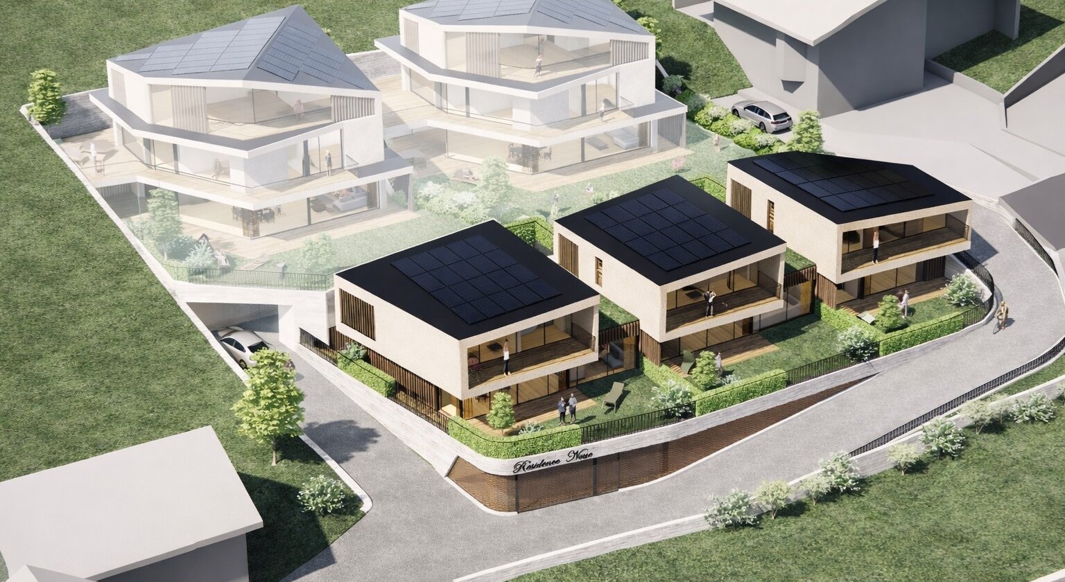 Villa 04: Exklusive Neubauvilla mit Panoramablick im Ortszentrum