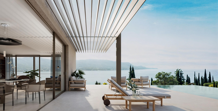 Villa 2: Luxuriöse Designvilla mit Infinity-Pool und spektakulärem Seeblick