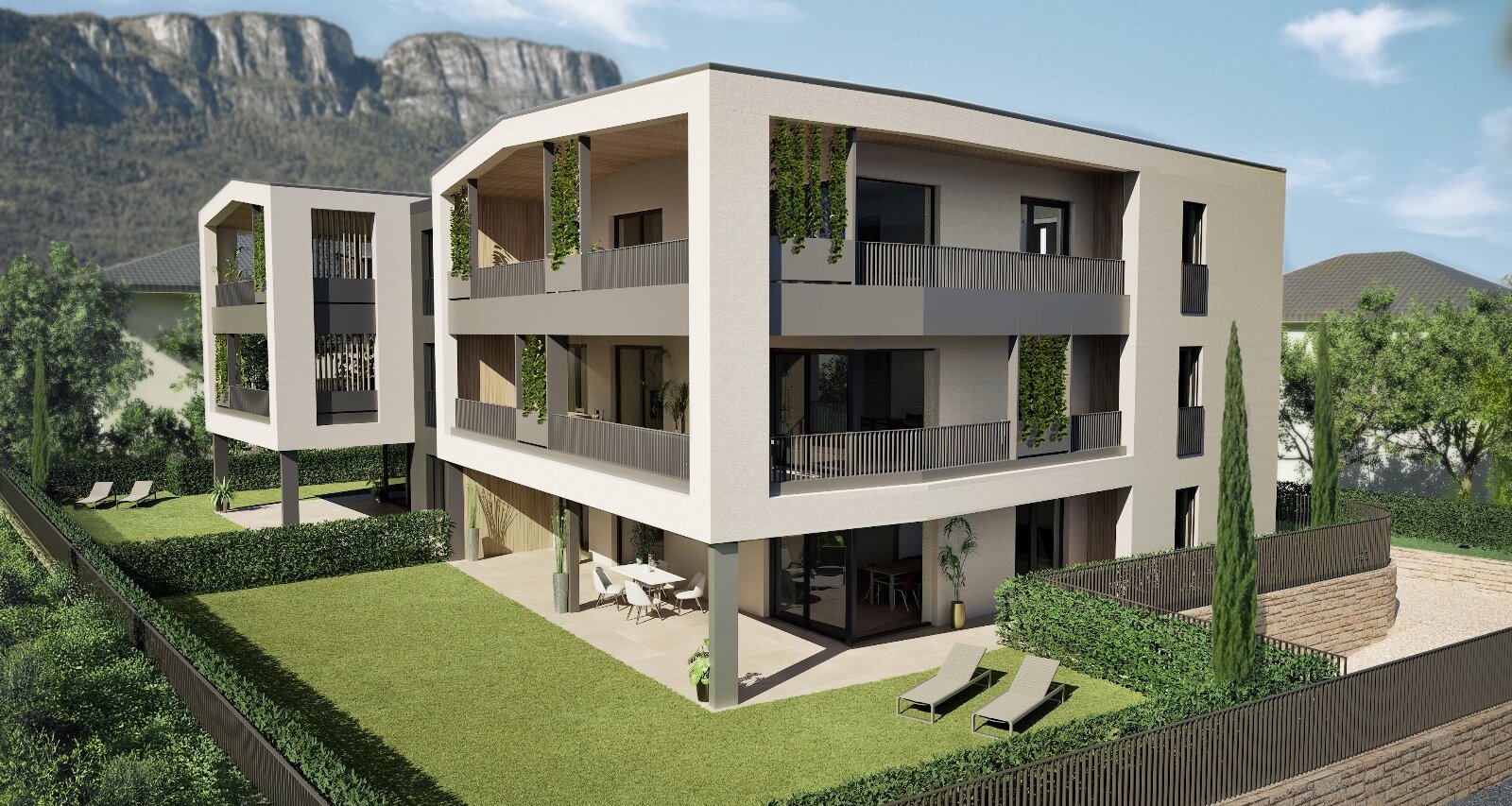 Neue, exklusive Gartenwohnung mit Terrasse und großem Privatgarten
