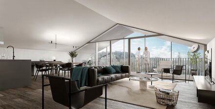 Attico d'eccellenza con ampia terrazza a sud