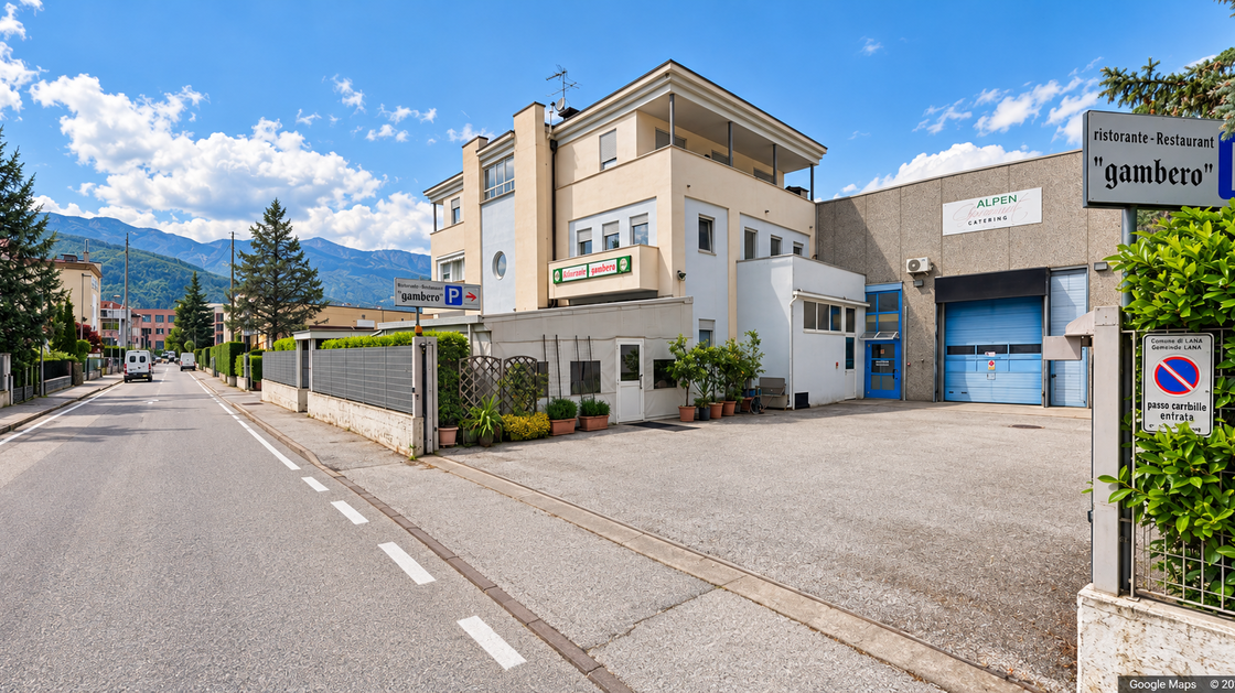 Gut eingeführtes Restaurant mit großer Terrasse