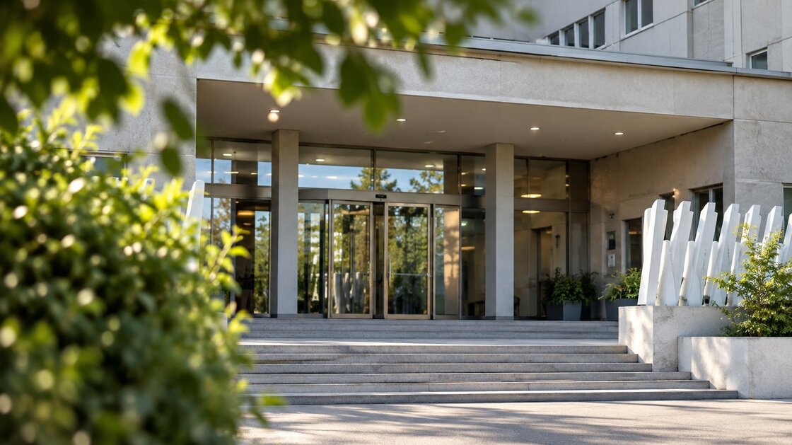 Ampio complesso direzionale ad uso uffici con posti auto e garage